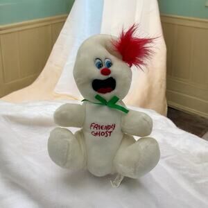 Rare Plush Appeal Halloween White Friendly Ghost Home Of Mandi Gras Plush